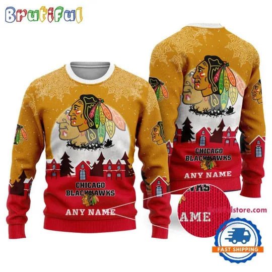 Discover Chicago Blackhawks Hockey New Design  Christmas Ugly Sweater