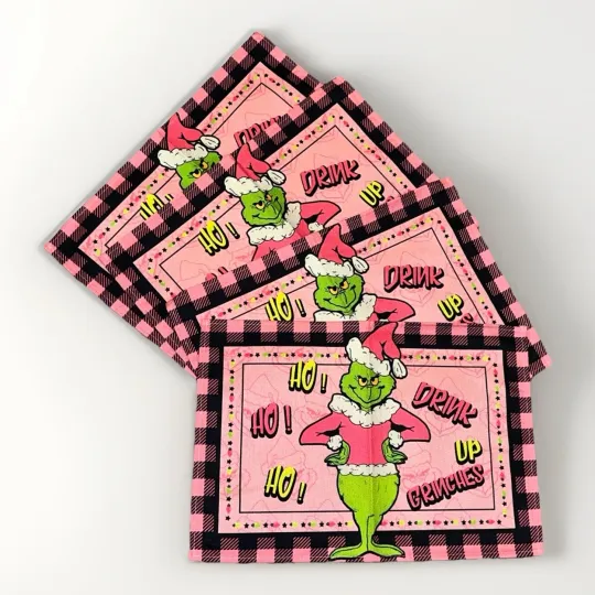 Pink Funny Character Table Placemat