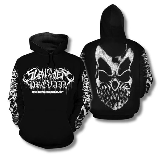 Slaughter to Prevail Grizzly 3D Hoodie Black Metalcore Streetwear Unisex Pullover