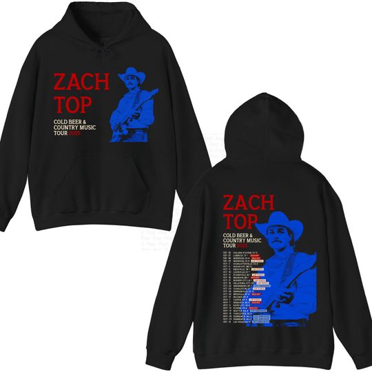 Discover Zach Top Tour Hoodie Cold Beer Country Music Western