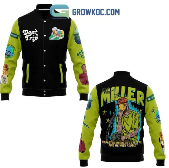 Discover macmiller With A Smile Fan Baseball Jacket
