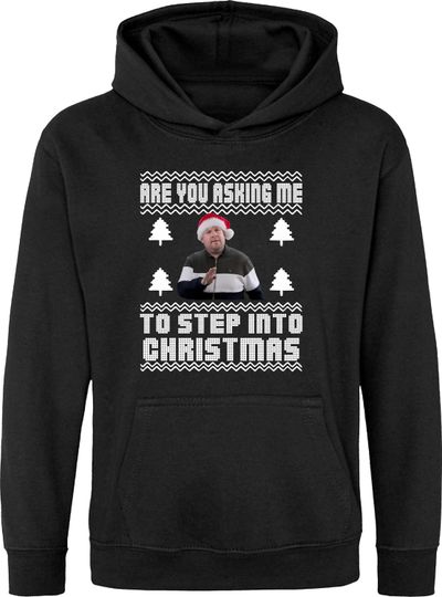 Discover Step Into Christmas Smithy & Nessa Hoodie Funny Gavin and Stacey Xmas Tee Vintage 90s Meme Top Secret Santa Gift Unisex Kids Adults Tops