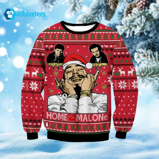 Home Malone Post Malone Ugly Christmas Sweater