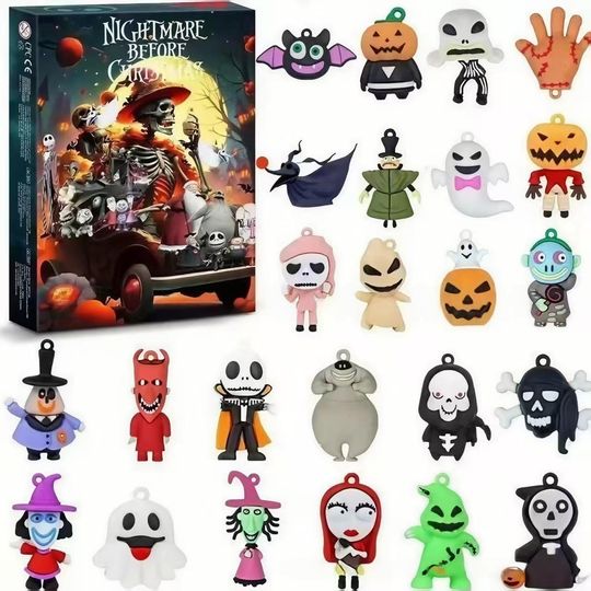 Discover Nightmare Before Christmas 2D Advent Calendar, Christmas Countdown 2D Advent Calendar Gift Box With 24pcs