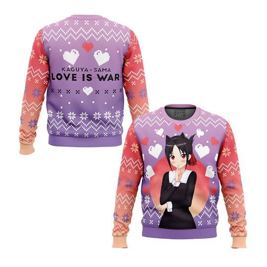Discover Couple Style Ugly Christmas Sweater With Fashionable Heart Pattern Soft And Close Fitting Suitable For Christmas Movie Night