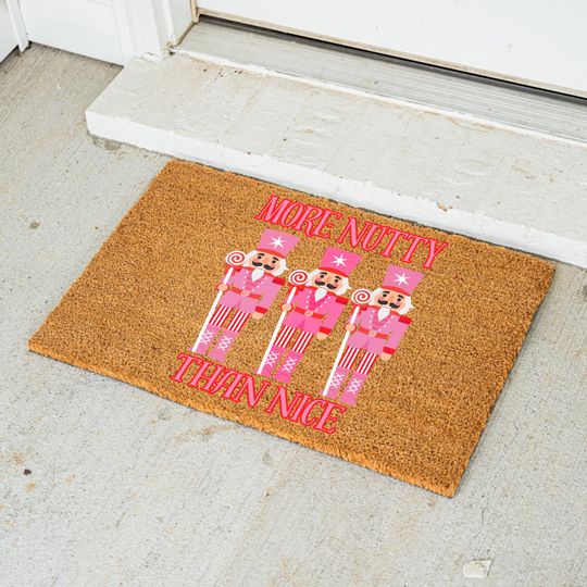 Discover Nutcracker Doormat Christmas Welcome Mat Holiday Front Porch Decor Rug