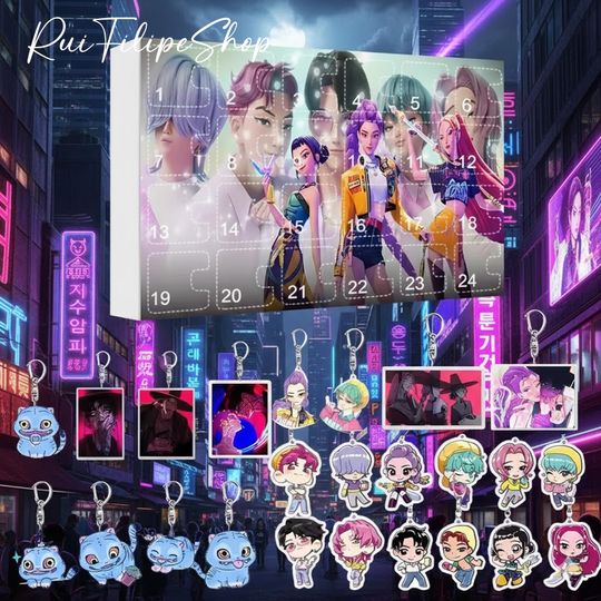 Kpop Demon Hunters Advent Calendar, Saja Boys Advent Calendar, 24 Days of Christmas Countdown, Huntrix Advent Calendar, Christmas Gifts