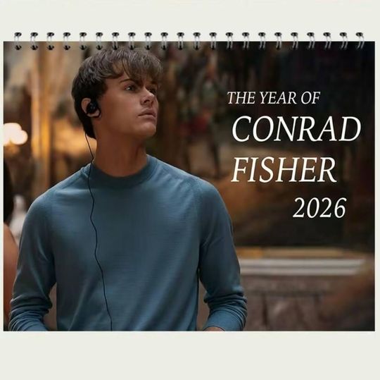 Conrad Fisher 2026 Wall Calendar: Summer I Turned Pretty Theme, Gift For Her, Dorm Tapestry