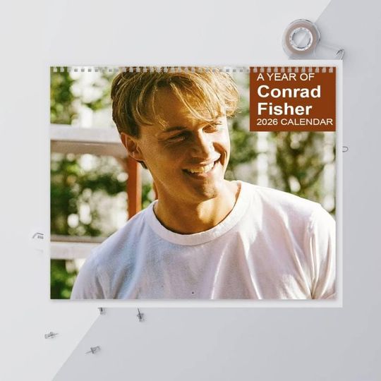 Conrad Fisher 2026 Wall Calendar: Summer I Turned Pretty Theme, Gift For Her, Dorm Tapestry