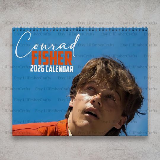 Conrad Fisher 2026 Wall Calendar: Summer I Turned Pretty Theme, Gift For Her, Dorm Tapestry