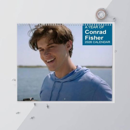 Conrad Fisher 2026 Wall Calendar: Summer I Turned Pretty Theme, Gift For Her, Dorm Tapestry