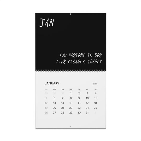 Discover Drake 'Slime You Out' Rap Lyrics 2025 Monthly Wall Calendar - Gift for Fans, Music Monthly Planner, Hip Hop Decor