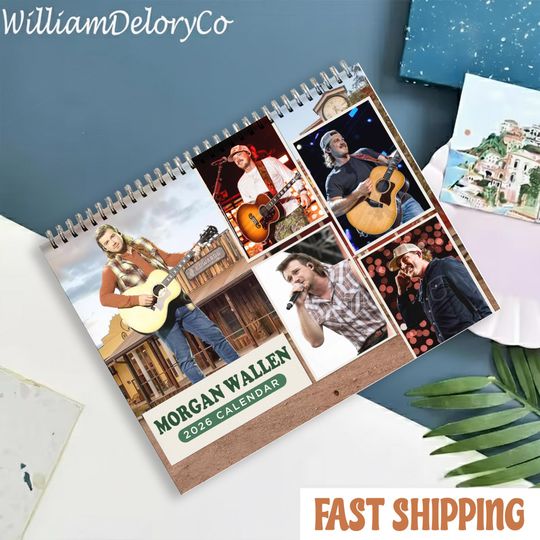 Country Music 2026 Calendar Gifts for Her or Him, Holiday Gifts Wall Art Calendar, Pop music Calendars, Celebrity Calendar Fan gift