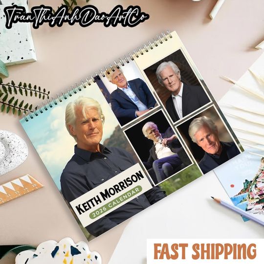 Discover Keith Morrison 2026 Wall Calendar, True Crime Quote Calendar, Aesthetic Home Office Decor, Unique Gift for Fans