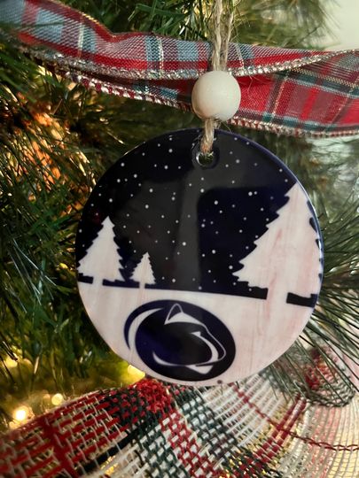 Discover Custom Christmas Ornament |  Holiday Ornament | Penn Holiday State Gift | Custom Blue and White Ornaments | Custom Psu  gifts & merch