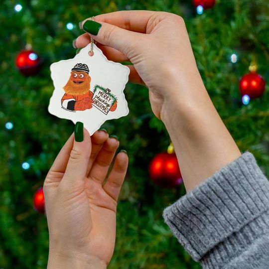 Merry Phucking Christmas Ornament | Gritty Philadelphia Flyers Ornament | Funny Philly Sports Holiday Gift |