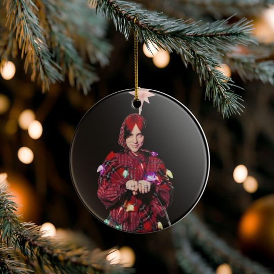 Discover BillieEilish Ceramic Ornament: Fan Gift, Holiday Decoration
