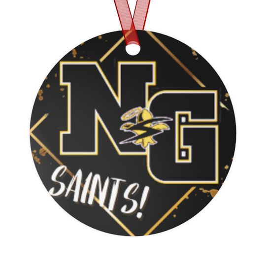 Personalized Newman Goretti Catholic High School Metal Christmas Tree Ornament, Customized Philadelphia