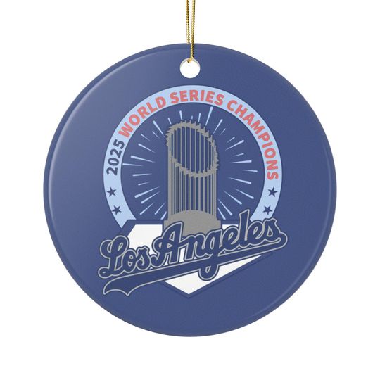 Discover Los Angeles World Series Champion 2025 Ceramic Ornament