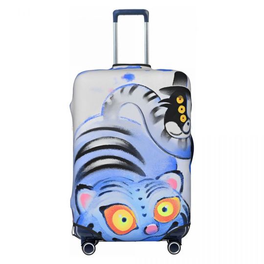 Discover KPop Demon Hunters Suitcase Cover Holiday 2025 Movie Fun Luggage Supplies Cruise Trip Protector