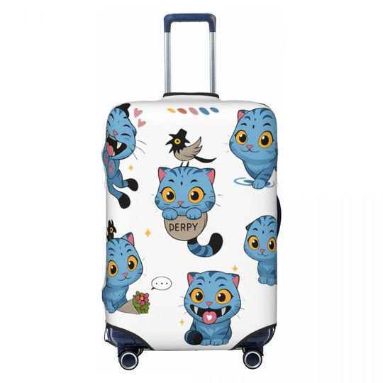 Discover KPop Demon Hunter Suitcase Cover Tiger Vacation Travel Strectch Luggage Accesories Protection