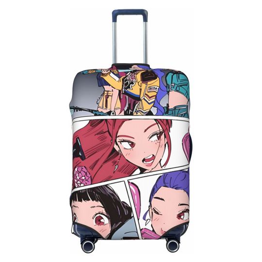 Discover KPop Demon Hunter Suitcase Cover Business Flight Fun Luggage Case Protection