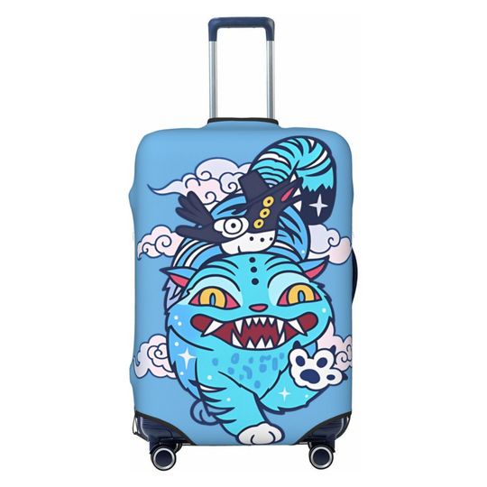 Discover KPop Demon Hunters Suitcase Cover Tiger Elastic Cruise Trip Protection Luggage Accesories Holiday
