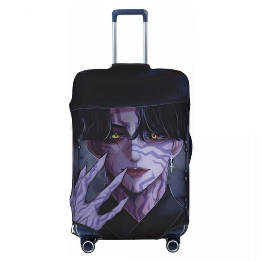 Discover Kpop Demon Hunters Huntrix Movie Suitcase Cover Cruise Trip Protector Vacation Elastic Luggage Case