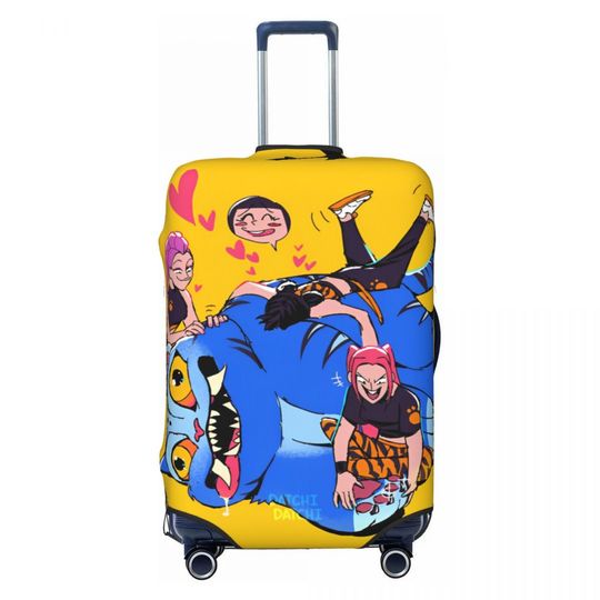 Discover KPop Demon Hunters Saja Boys Suitcase Cover Business Protection Flight Practical Luggage Supplies