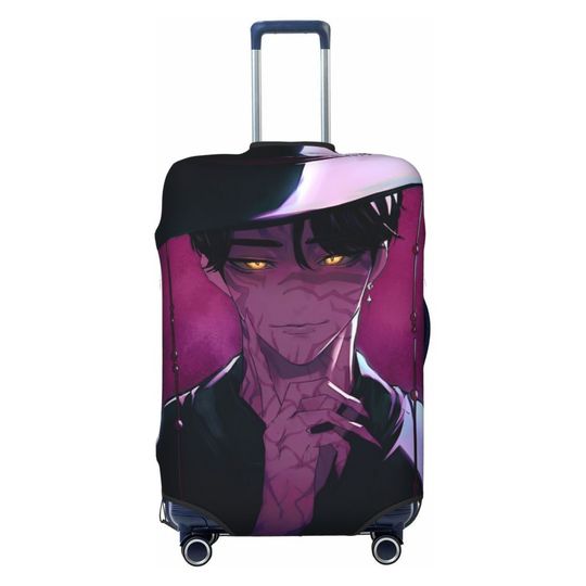Discover Anime KPop Demon Hunters Manga Suitcase Cover Flight Cruise Trip Fun Luggage Supplies Protector