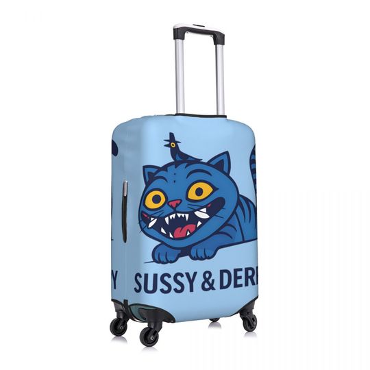 Discover KPop Demon Hunter Suitcase Cover Sussy and Derpy Travel Protection Flight Strectch Luggage Accesories