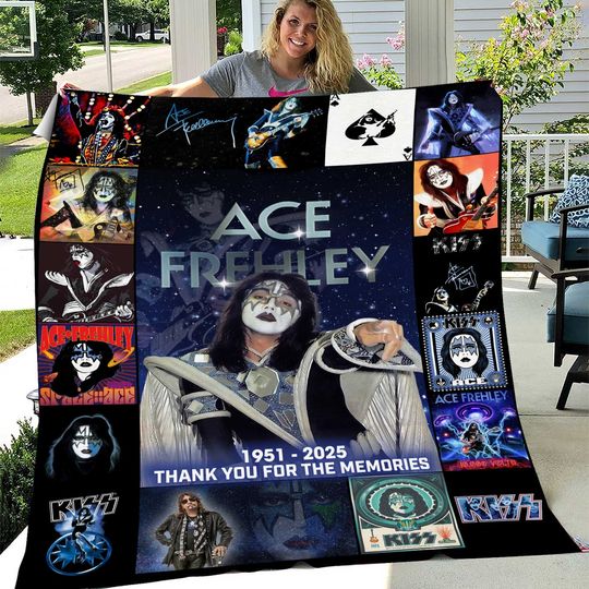 Ace Frehley Fleece Blanket