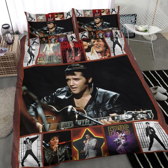 Elvis Presley Gift Idea, Elvis Presley Lovers Bedding Set