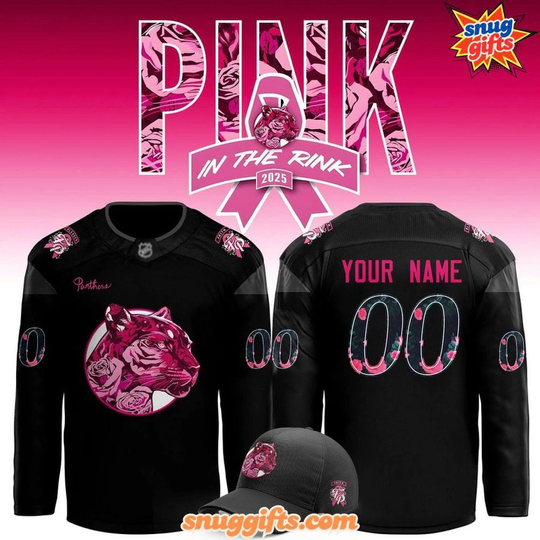 Personalized Florida Panthers Pink in the Rink 2025 Hockey Shirt Fan Gear Gift