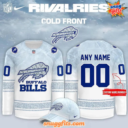 Personalized Buffalo Bills Rivalries Cold Front 2025 Hockey Jersey Men's Sports Fan Gear