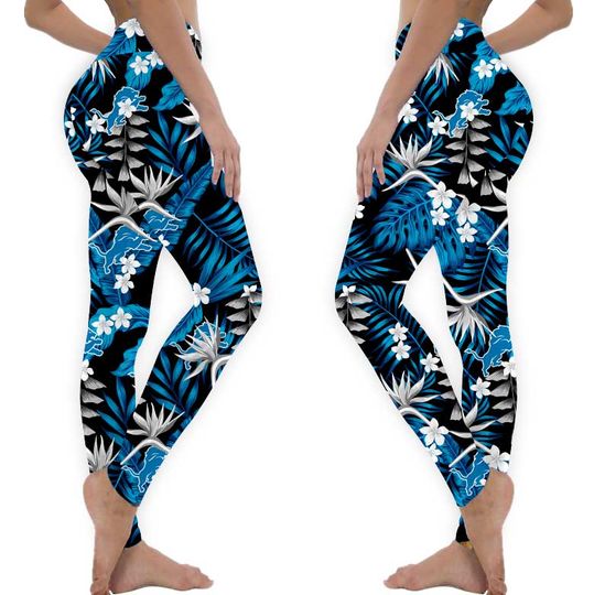 Detroit Lions Team Football Leggings, Detroit Lions Hawaii Sport Leggings, Detroit Lions Game Day Football Leggings