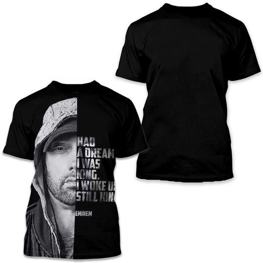 NEW!! Rapper EMINEM 3D All Over Printed Hip-hop T-shirt