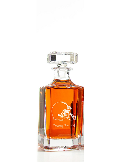 Cleveland Browns - Engraved Football Whiskey Decanter, Whiskey Lover Gift, Gift For Him, Football Fan