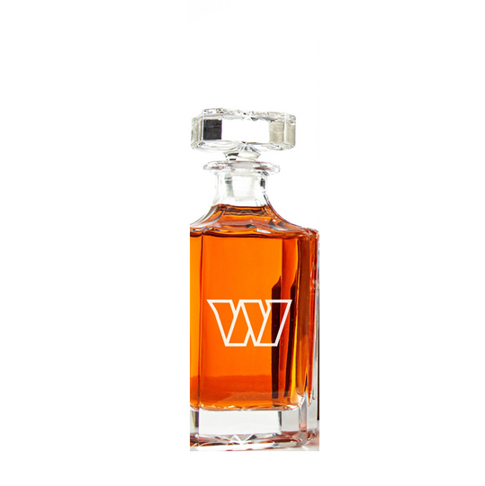 Washington Commanders - Engraved Football Whiskey Decanter, Whiskey Lover Gift, Gift For Him, Football Fan