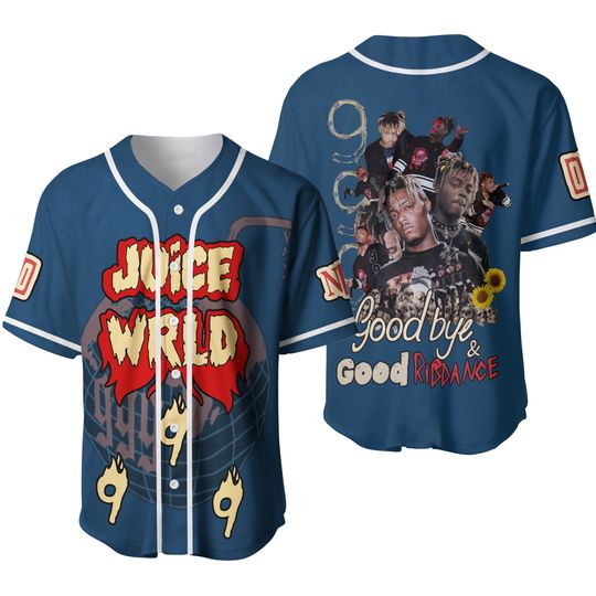 Juice WRLD Good By And Good Riddance Personalized Baseball Jersey