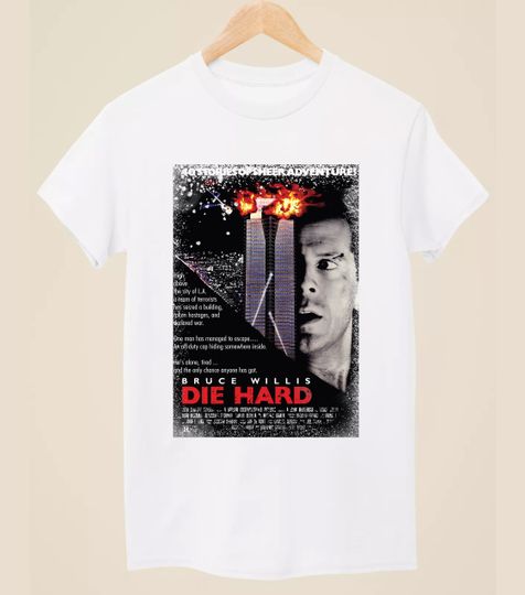 Die Hard - Movie Poster Inspired Unisex White T-Shirt