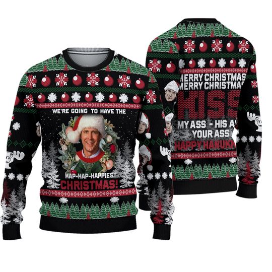 National Lampoon's Ugly Sweater, Clark Griswold Sweater, Funny Xmas Movie Sweater, Festival Xmas Gift, Happiest Christmas Gift