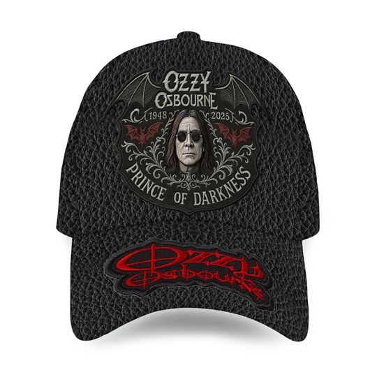 Ozy Osbournee Classic Cap 3D Printed Hat