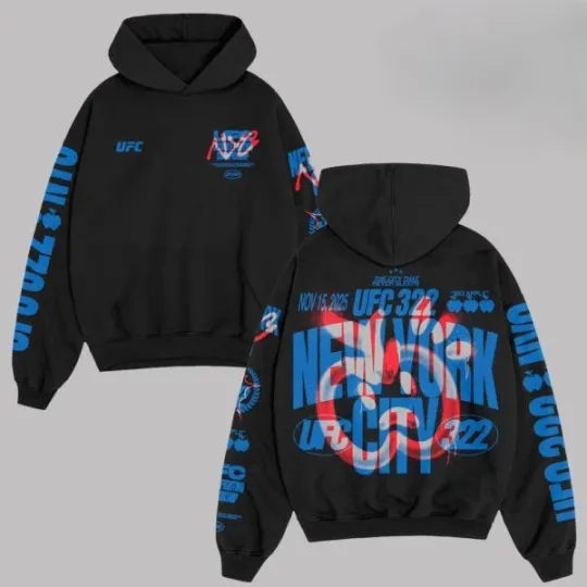Discover UFC 322 Big Apple New York City In New York On November 15 2025 Hoodie 3D