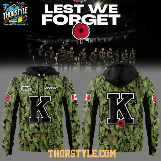 Discover 2025 Hockey Team Remembrance Day Lest We Forget Hoodie 3D