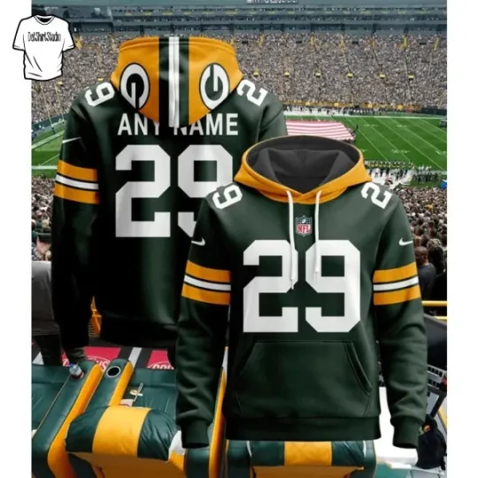 Discover Green & Gold Football Fan Special Edition 3D Hoodie