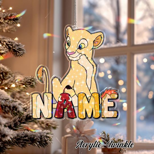 Disney Lion King Nala Acrylic Christmas Ornament - Custom Name Keepsake Gift