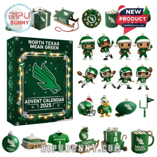 Discover North Texas Mean Green Advent Calendar 2025