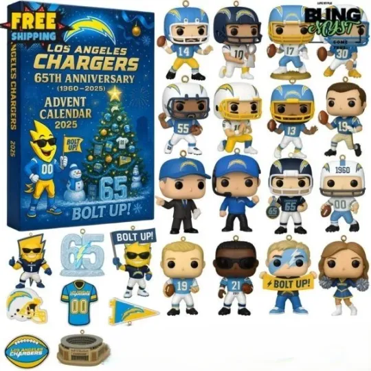 Discover LA Chargers Christmas  Edition Advent Calendar 2025
