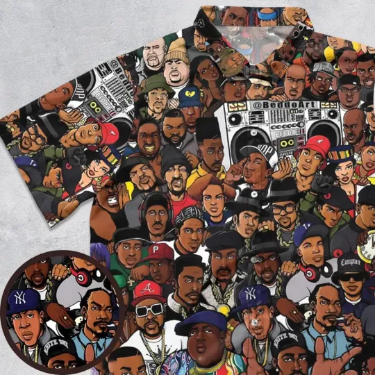 Discover The Golden Age of Hip Hop Button Down Shirt, Summer Hawaiian Shirt, Size S-5XL